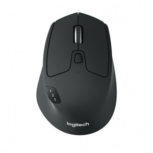 Logitech M720 Triathlon - Mouse - per destrorsi - ottica - 7 pulsanti - senza fili - Bluetooth, 2.4 GHz - ricevitore wireless USB