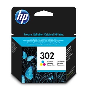 HP F6U65AE CART. INK COLORE N.302